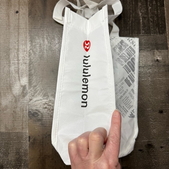 lululemon athletica Reusable Small White Tote Bag - Picture 3 of 7